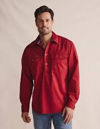 S.Kidman Brockman Half Placket Work Shirt Men