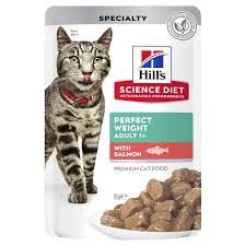Hills Adult Cat Perfect Weight With Salmon 1+ 85g