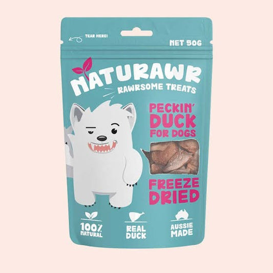Naturawr Peckin' Duck For Dogs 50g