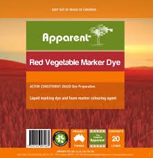 Apparent Red Vegetable Marker Dye