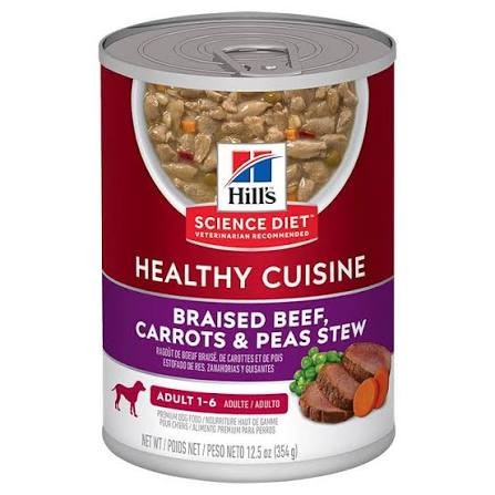 Hills Dog Adult Beef Carrot & Peas Stew 354g