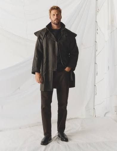 Drizabone Mens Ranger Oilskin Coat Heritage Brown