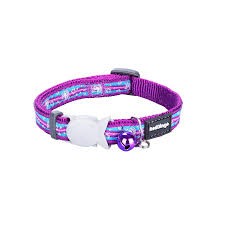 Red Dingo Cat Collar Unicorn Purple