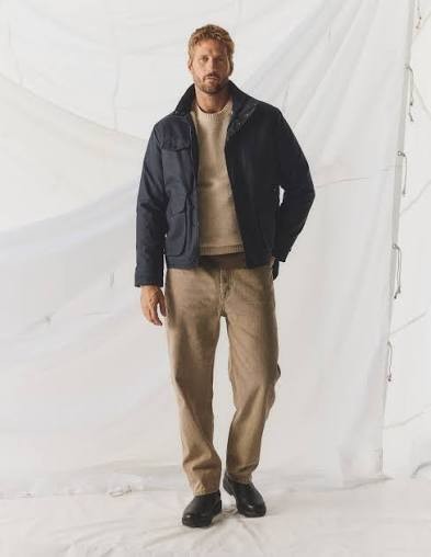 Drizabone Mens Lumberjack Drywax Jacket Navy