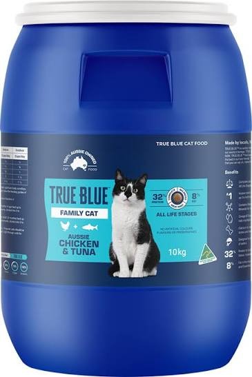 True Blue Cat Food Barrells - Chicken & Tuna 10kg