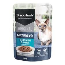 Black Hawk Mature Cat 7+ Chicken & Tuna 85g