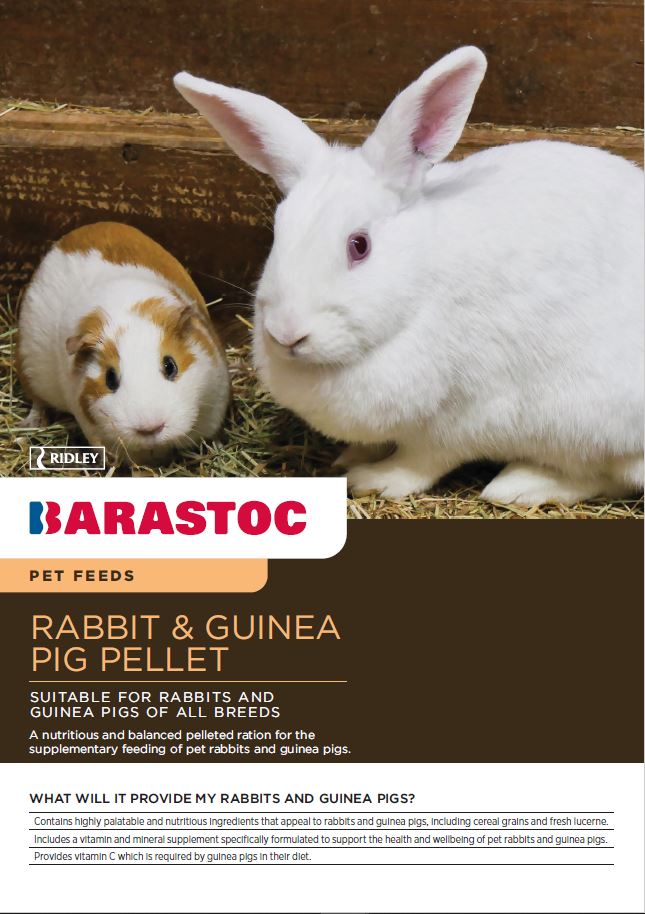 BARASTOC RABBIT AND GUINEA PIG PELLETS 20KG