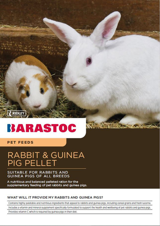 BARASTOC RABBIT AND GUINEA PIG PELLETS 20KG